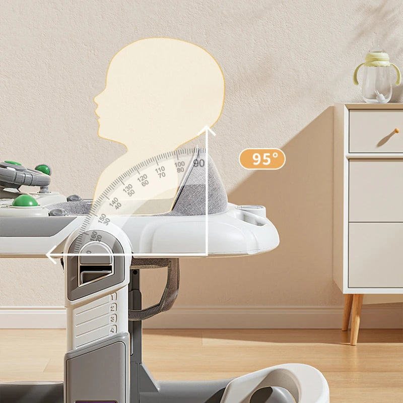 SafeStep™ Foldable Baby Walker – Ergonomic 4-Wheel Walker with Safety Features