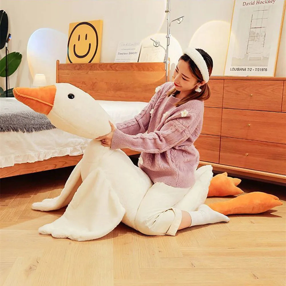 GFPAN™ Giant Plush Duck Pillow – Soft Cotton Stuffed Animal Toy (50/90/130cm)