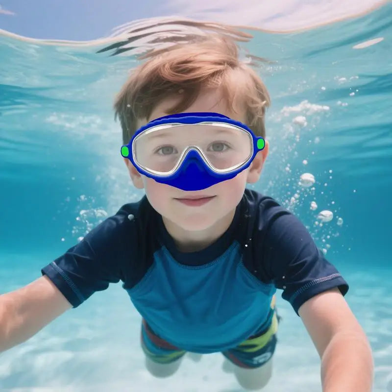 SplashGuard™ Kids Swim Goggles with Nose Cover – Anti-Fog, Leak-Proof, Adjustable & Comfortable for Swimming & Diving