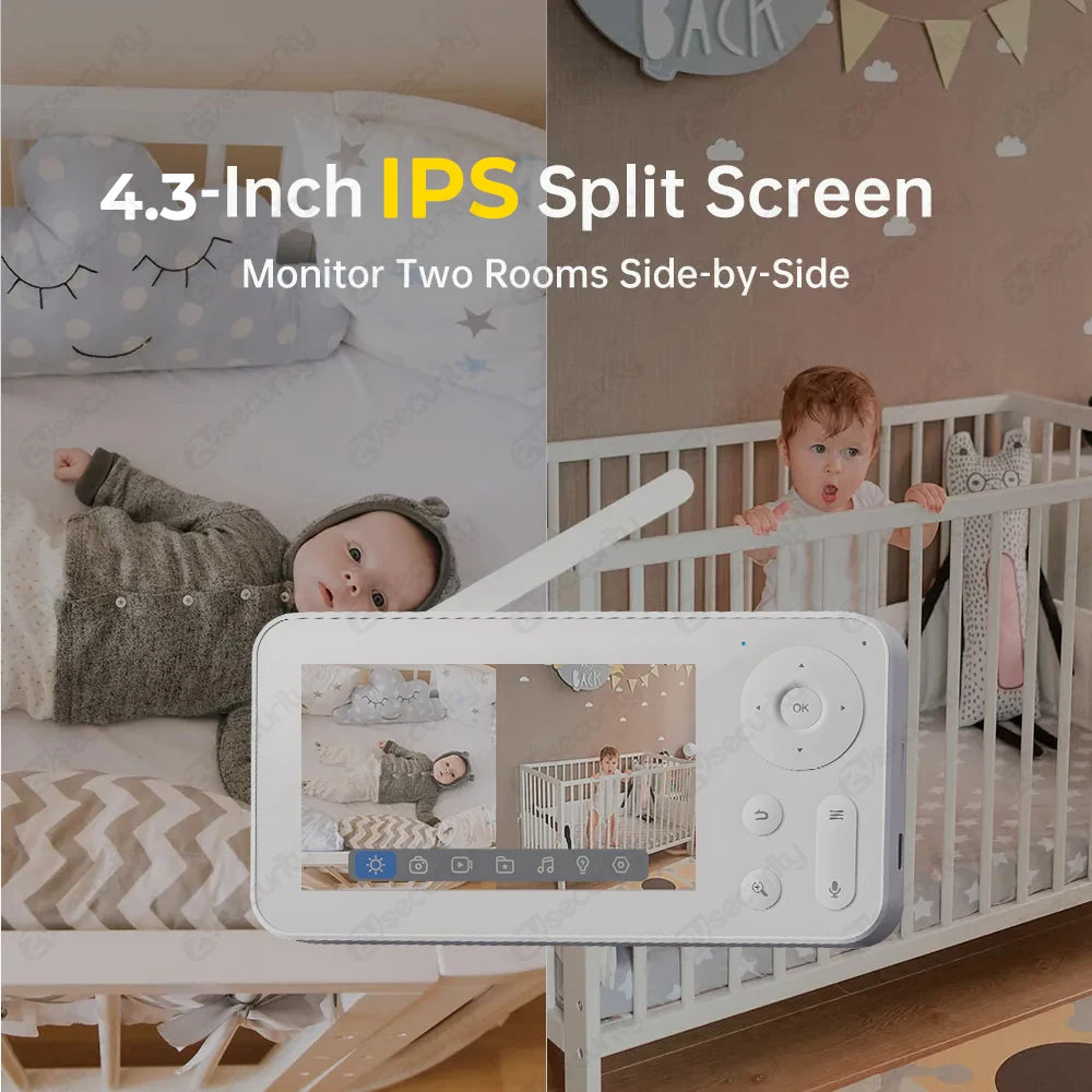 ZySecurity™ 2K 3MP Wireless Video Baby Monitor (ZY-MY06)