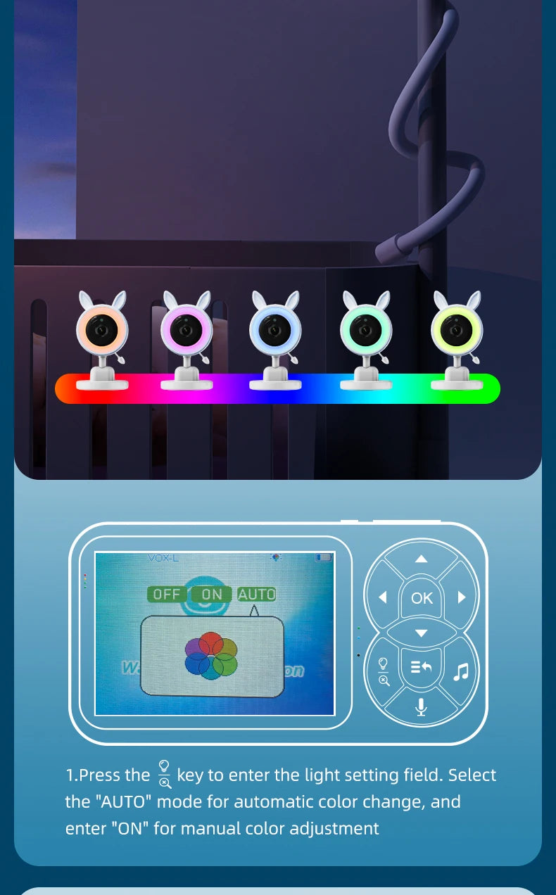 DANMINI™ 3.5" IPS Color Video Baby Monitor (C4L)