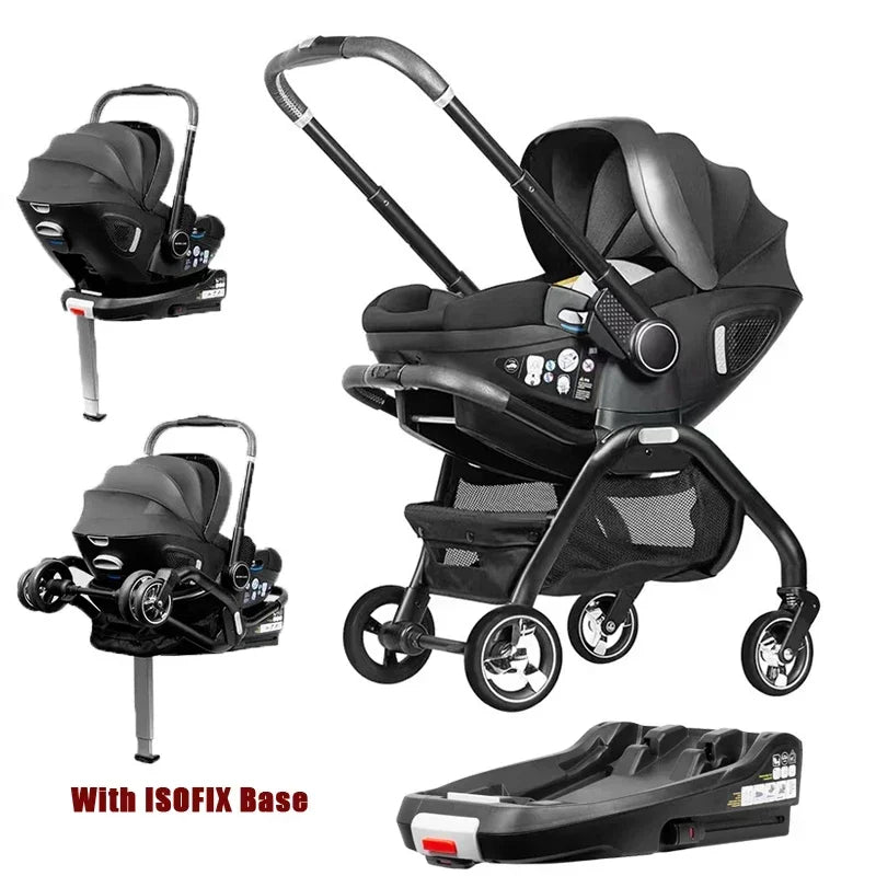 AuraPicks™ 4-in-1 Baby Stroller & Car Seat Combo