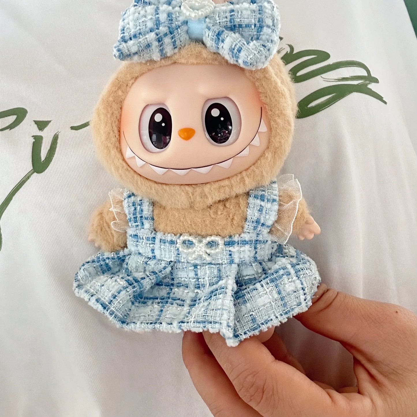 TinyTrend™ Labubu Doll Clothes Set – Fashion Outfit Accessories for 15–17cm BJD Dolls |