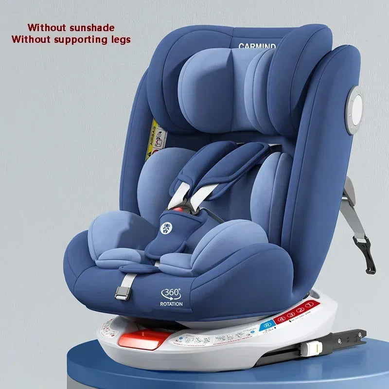TM™ ISOFIX Child Safety Car Seat – 360° Rotatable Travel Seat for Newborn to 12 Years