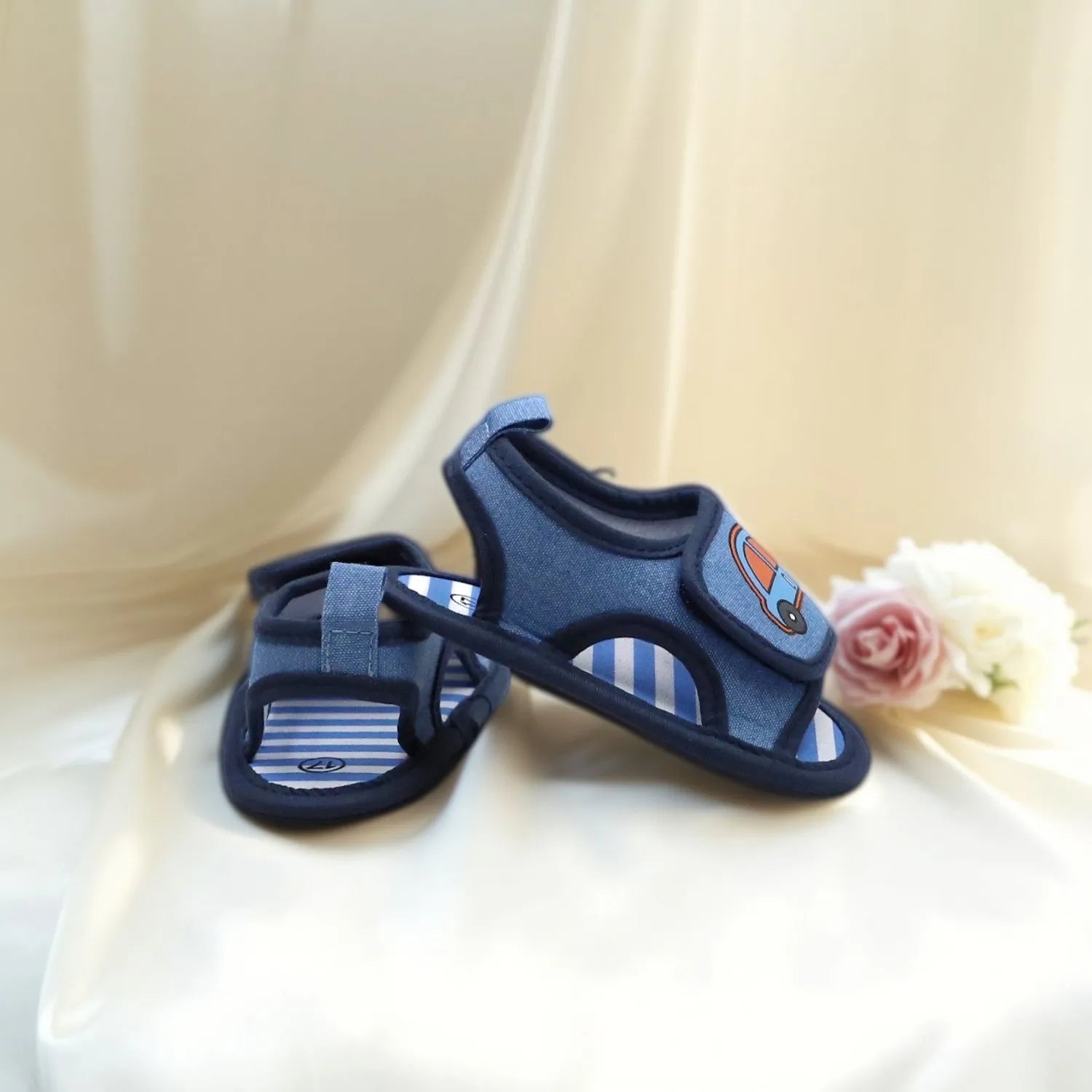 Baby First Walkers – Soft Cartoon Anti-Slip Hook & Loop