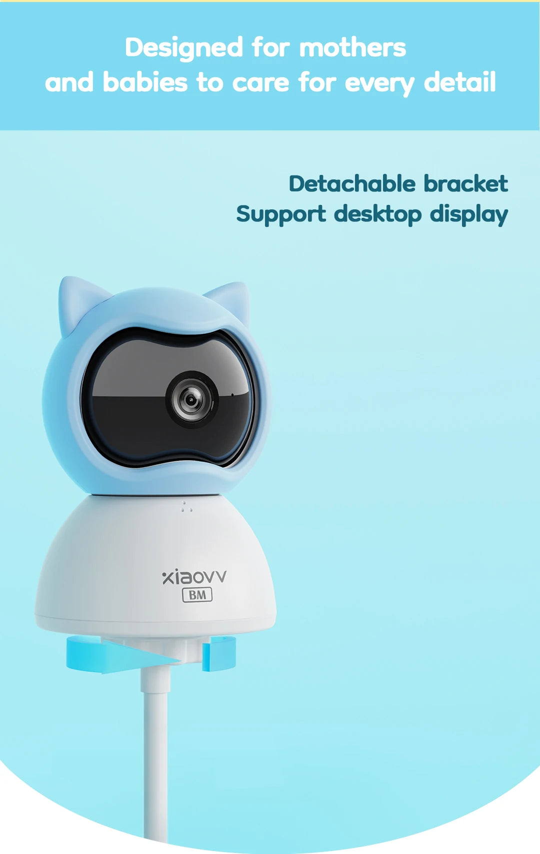 XiaoVV™ 3MP HD Wireless Baby Monitor (Q2 BM)