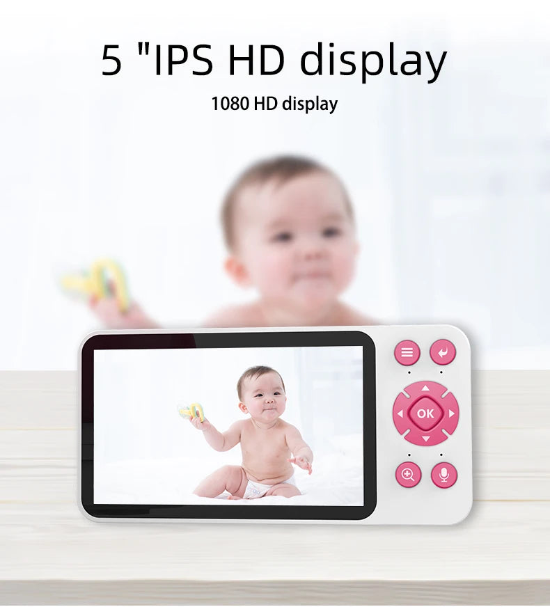 DANMINI™ 5-Inch HD Smart Baby Monitor (C8B)