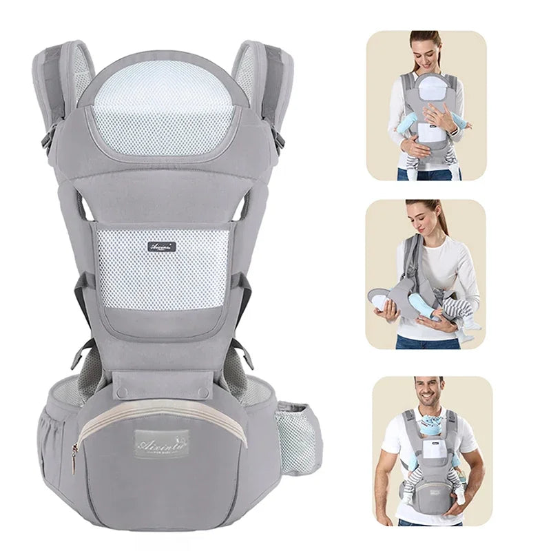FlexiCarry™ 6-in-1 Baby Carrier – Ergonomic Multi-Position