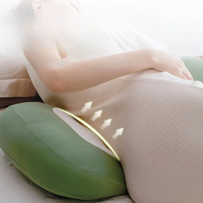 AIBEDILA™ Maternity U-Shaped Support Pillow – Comfort Cushion for Belly, Waist & Side Sleep | 38x38x4cm Polyester Fiber