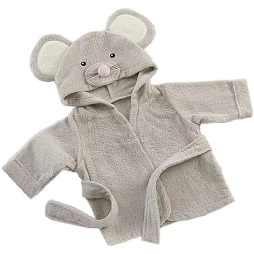 Baby & Toddler Hooded Bathrobe – Soft Terry Towel