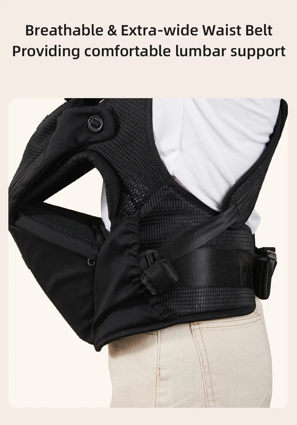 Sunveno™ Ergonomic 4-in-1 Baby Carrier – Back Pain Relief Design