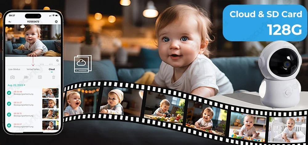 ZySecurity™ 2K 3MP Wireless Video Baby Monitor (ZY-MY06)