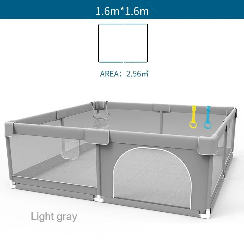 Baby Playpen Light Gray Corralito