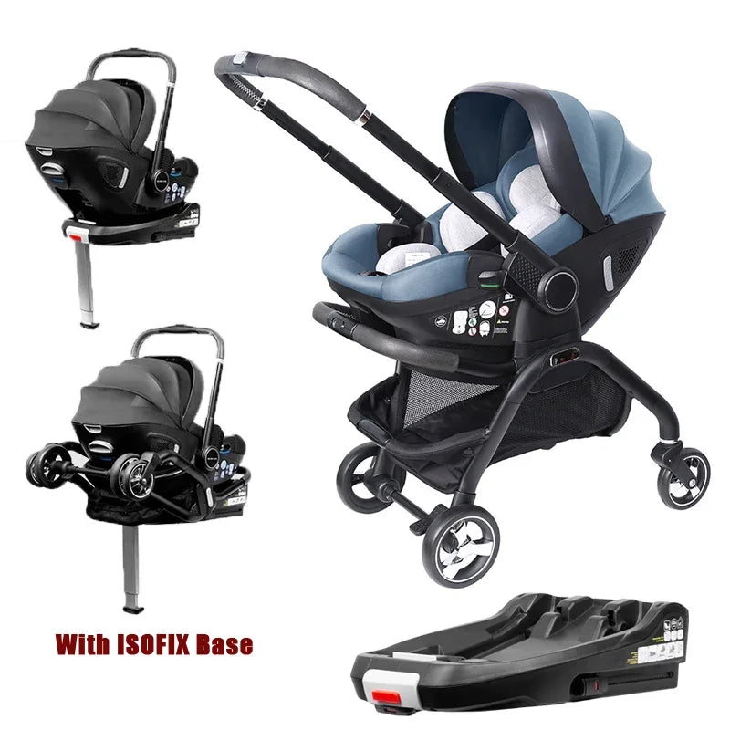 AuraPicks™ 4-in-1 Baby Stroller & Car Seat Combo