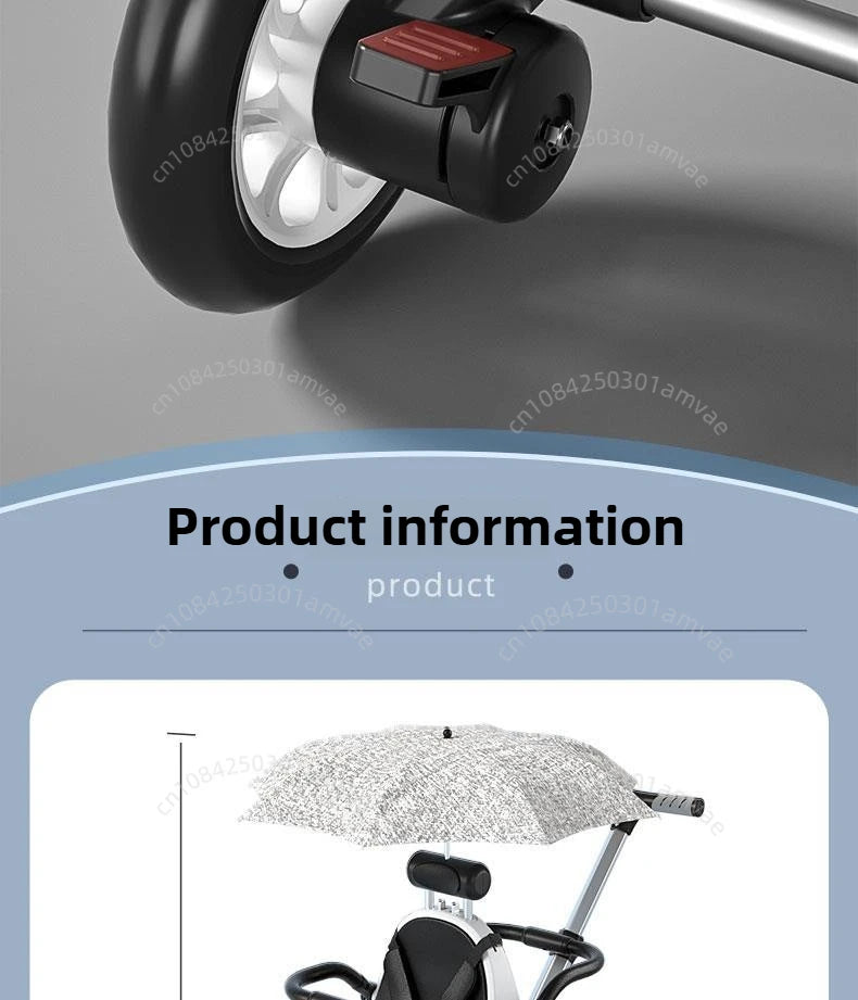 AuraPicks™ TwinGlide Pro Double Stroller