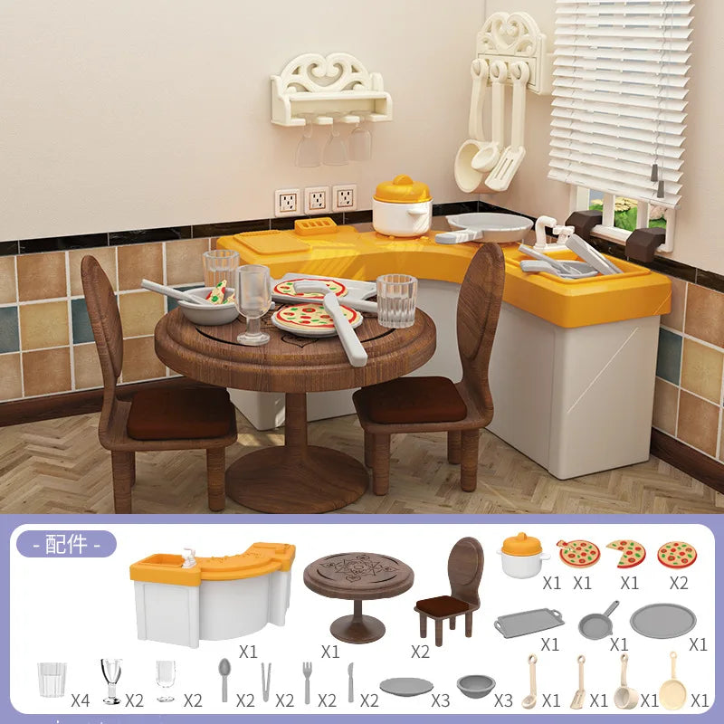 Miniature Dollhouse Furniture Set for Kids
