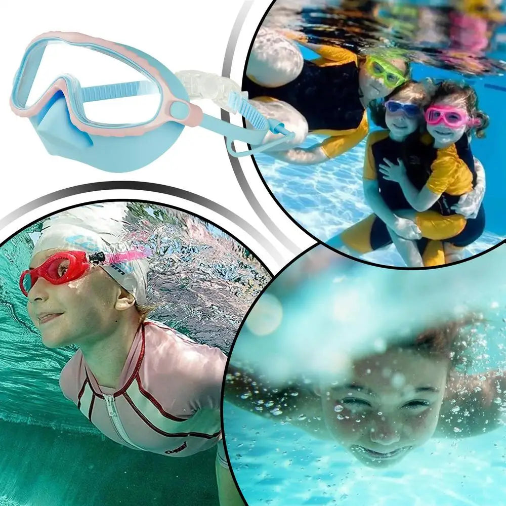 SplashGuard™ Kids Swim Goggles with Nose Cover – Anti-Fog, Leak-Proof, Adjustable & Comfortable for Swimming & Diving