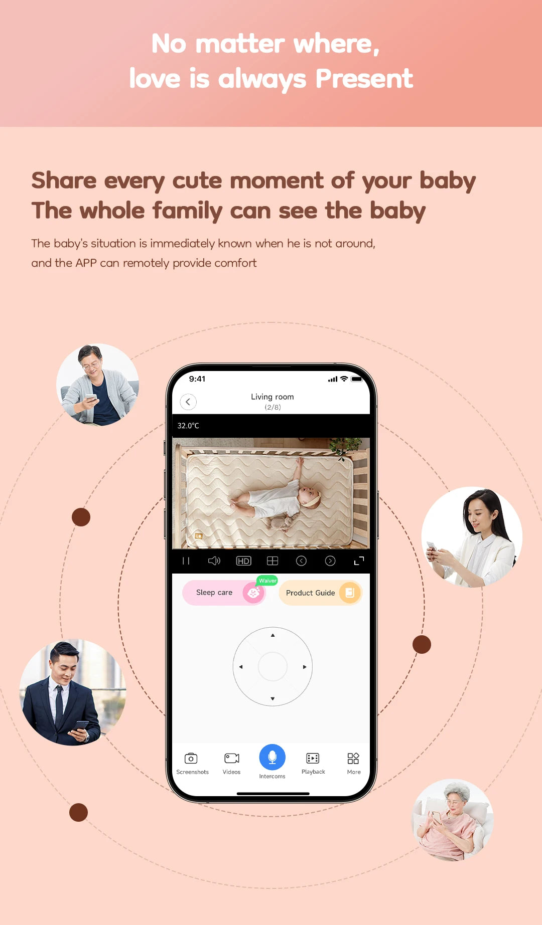 XiaoVV™ 3MP HD Wireless Baby Monitor (Q2 BM)
