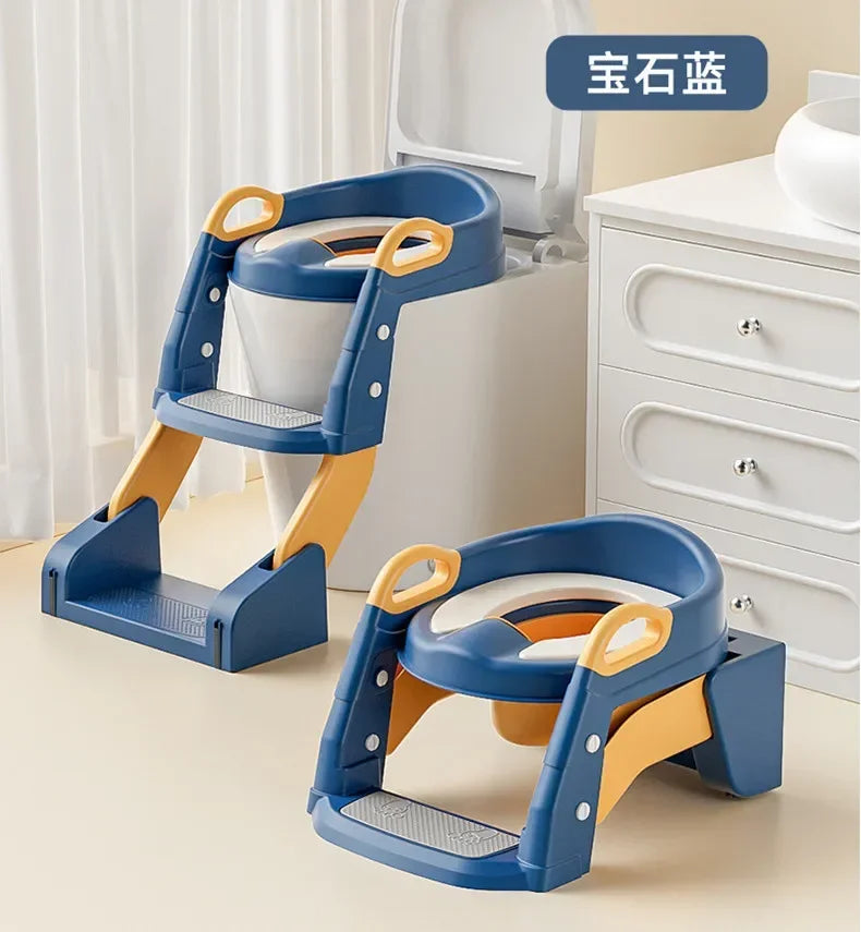 EasyPot™ Folding Baby Potty Training Seat with Step Stool Ladder – Portable Travel Toilet