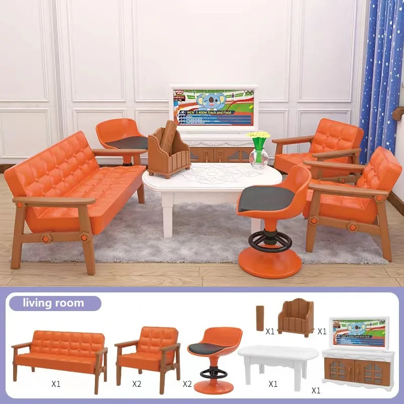 Miniature Dollhouse Furniture Set for Kids