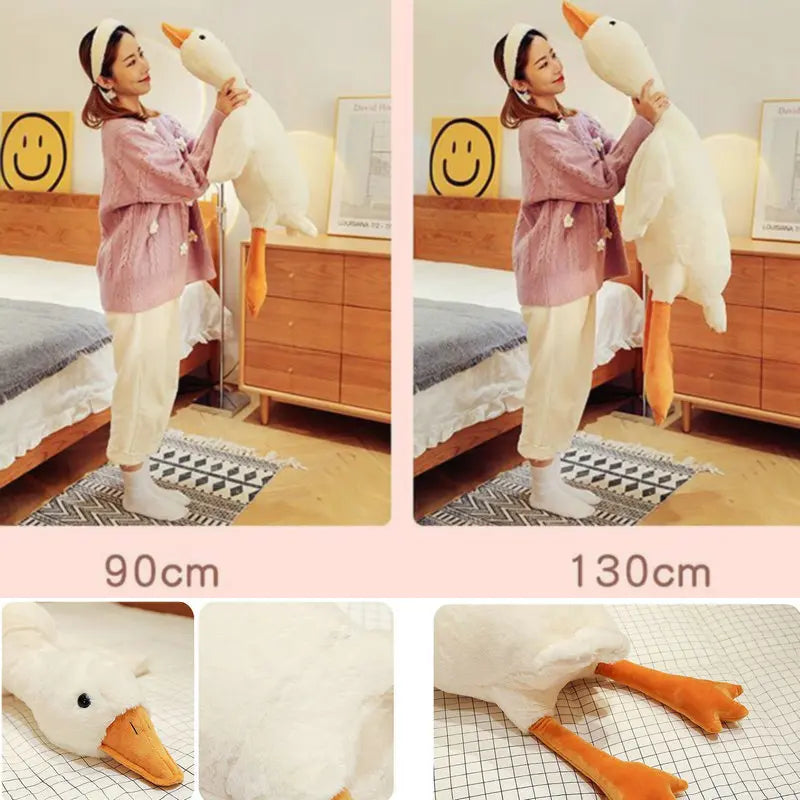 GFPAN™ Giant Plush Duck Pillow – Soft Cotton Stuffed Animal Toy (50/90/130cm)