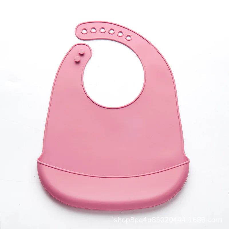 Waterproof Silicone Baby Bib with Pocket