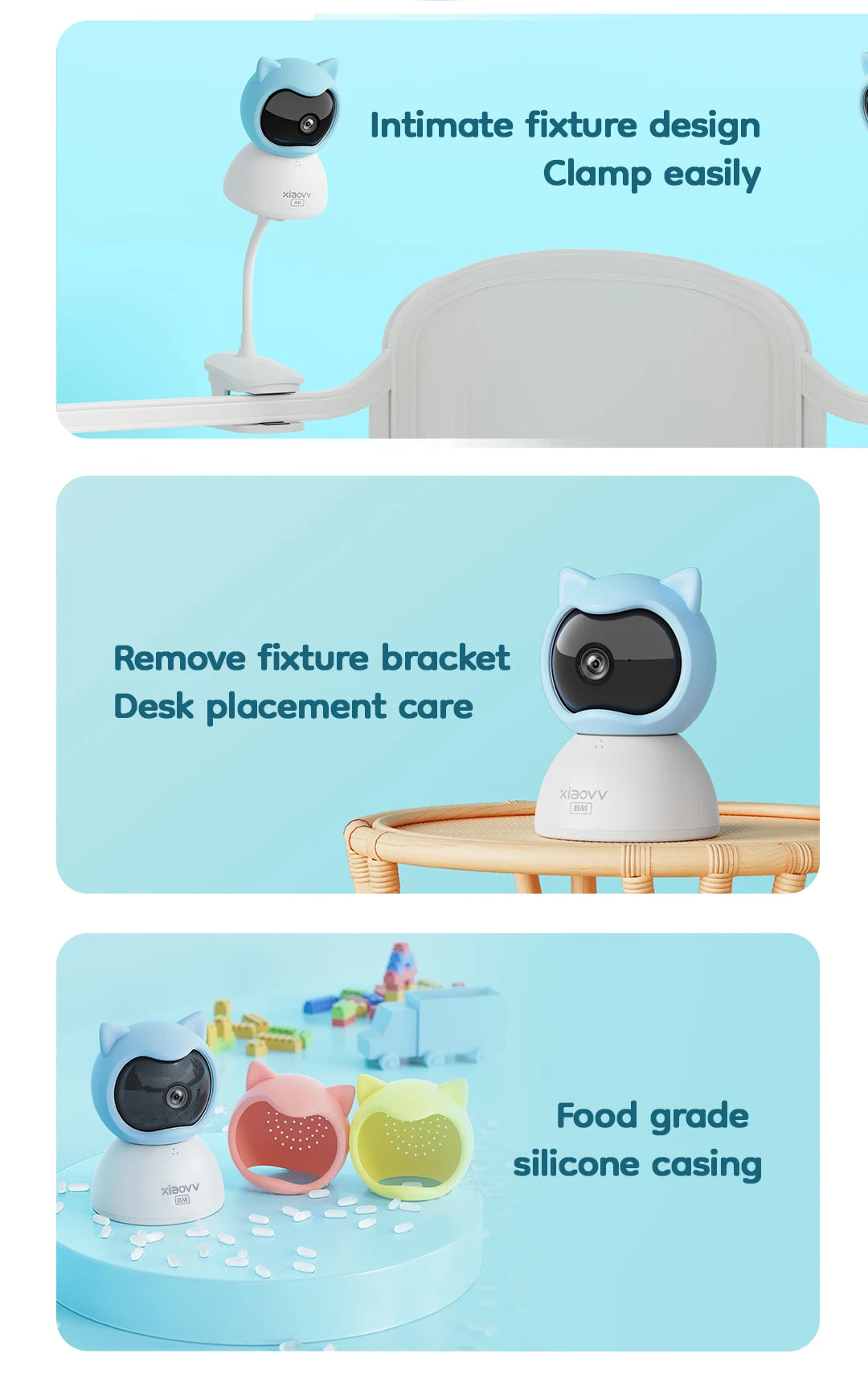 XiaoVV™ 3MP HD Wireless Baby Monitor (Q2 BM)