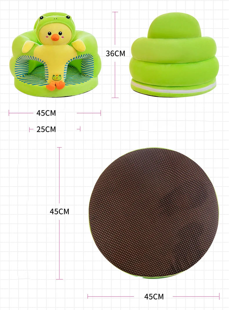 Cute Baby Sofa Support Seat Cover