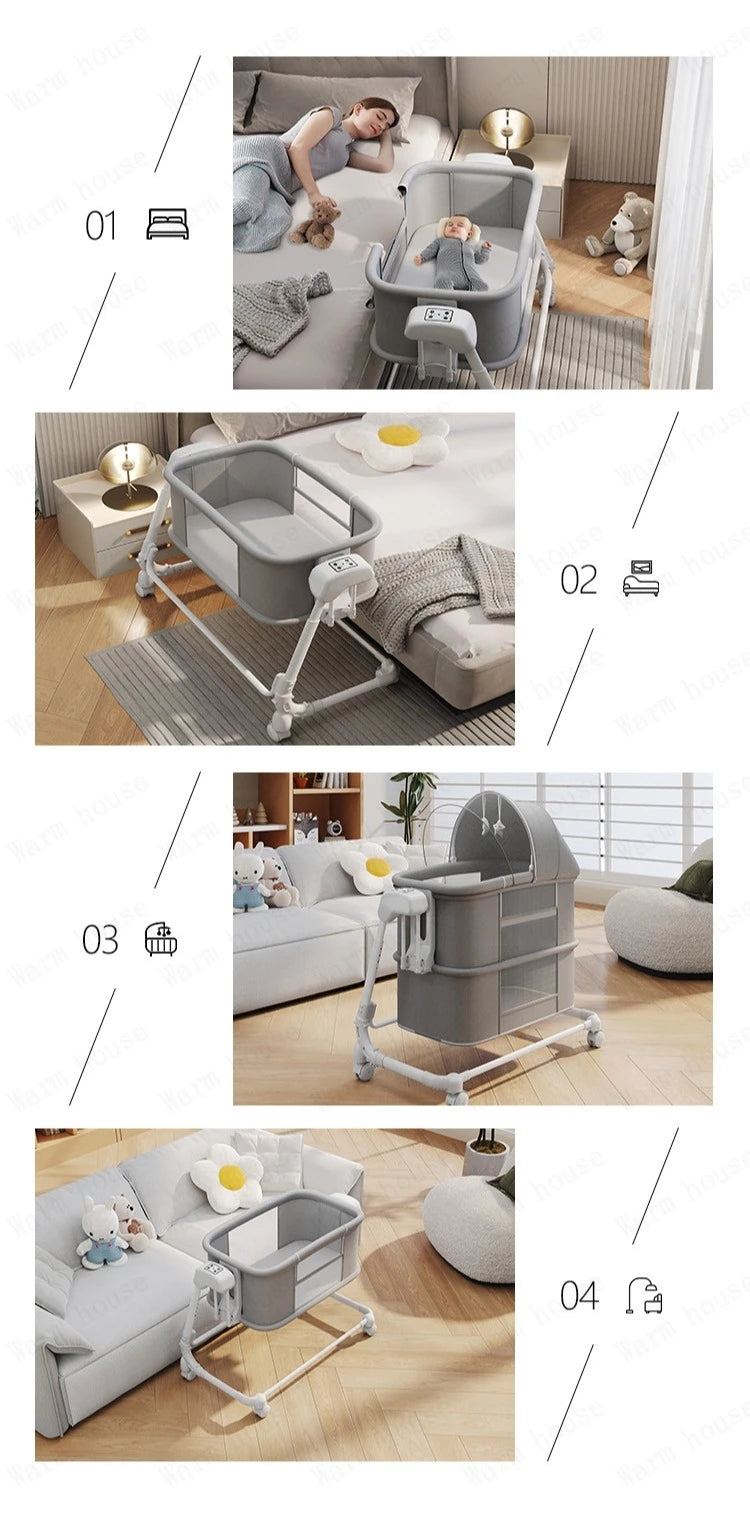 DreamNest™ Portable Folding Baby Crib Bed