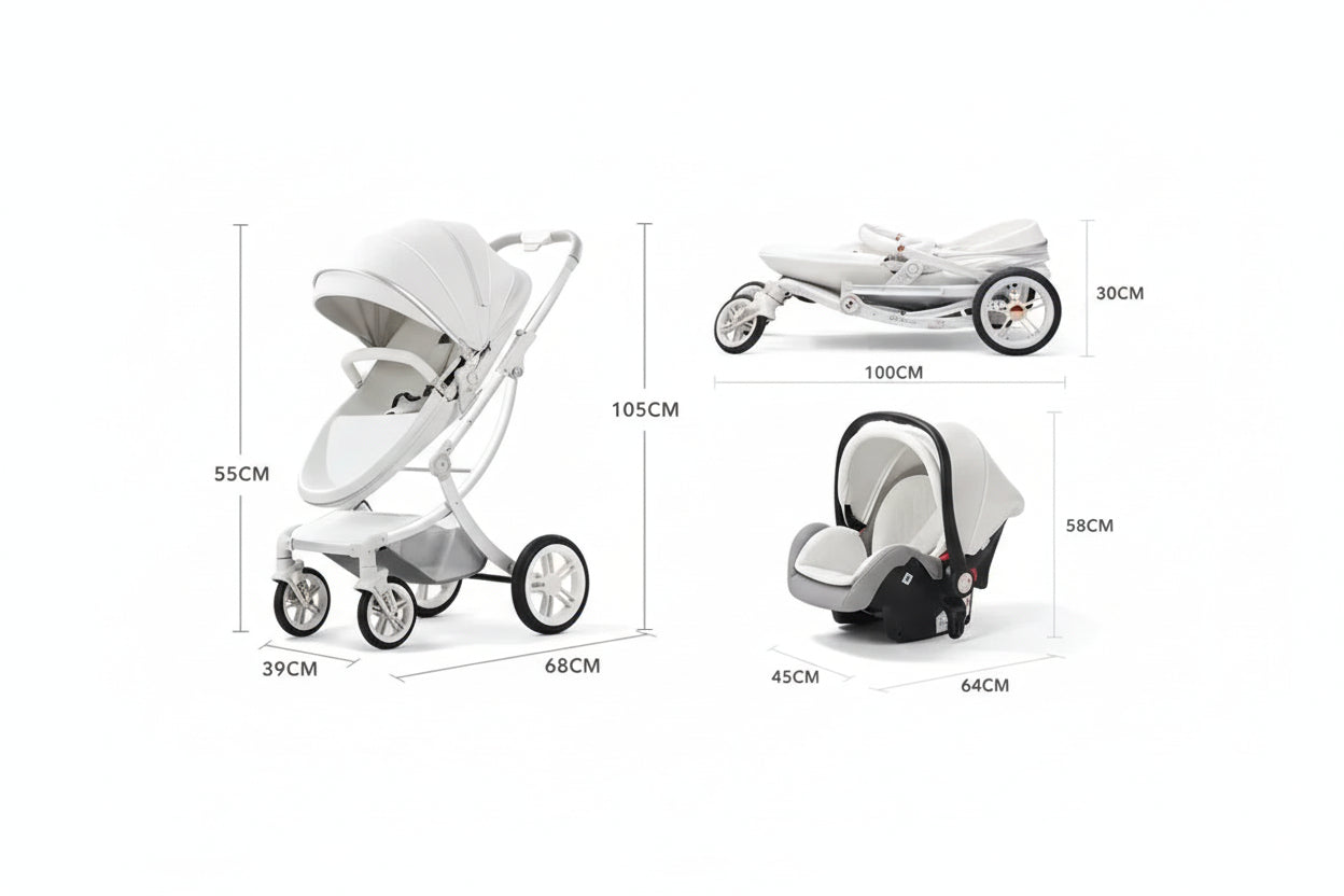 EggshellNest™ X7 Newborn Stroller Basket