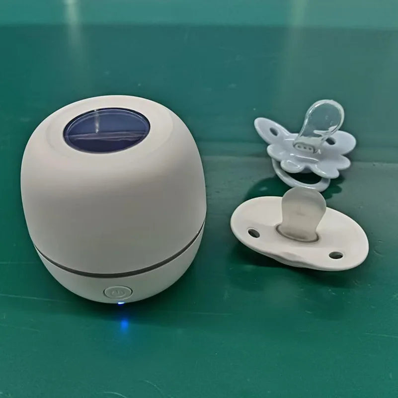PurePac™ Portable UV Pacifier Sterilizer Case – Rechargeable Baby Soother Cleaner with 99.99% Disinfection