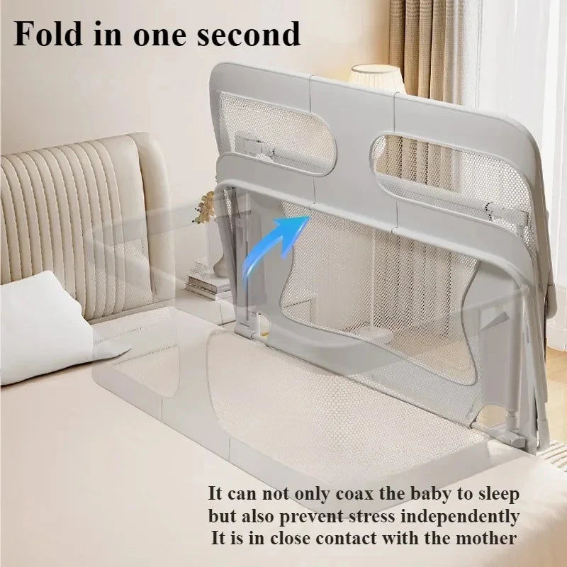 DreamNest™ Foldable Bedside Baby Bassinet