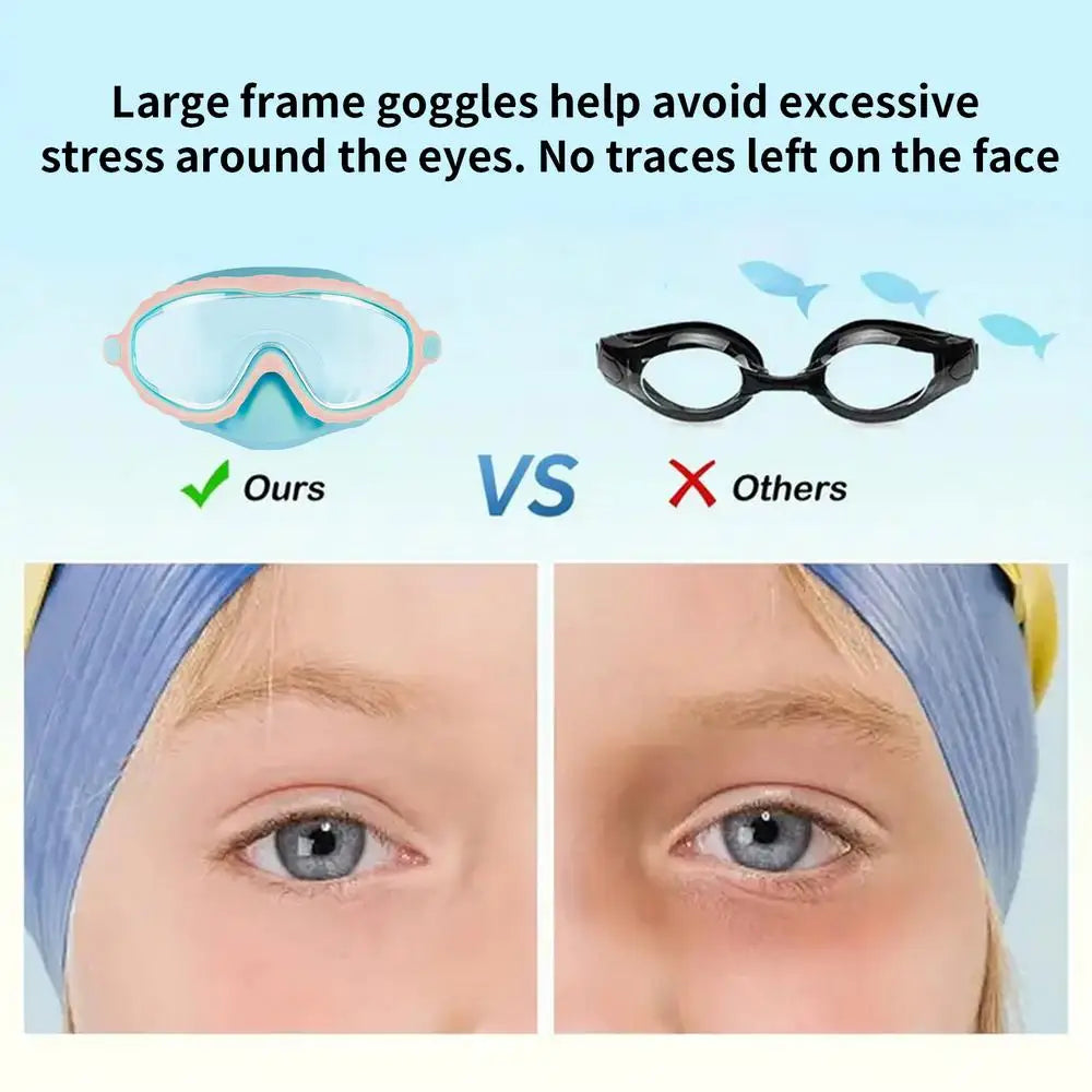 SplashGuard™ Kids Swim Goggles with Nose Cover – Anti-Fog, Leak-Proof, Adjustable & Comfortable for Swimming & Diving