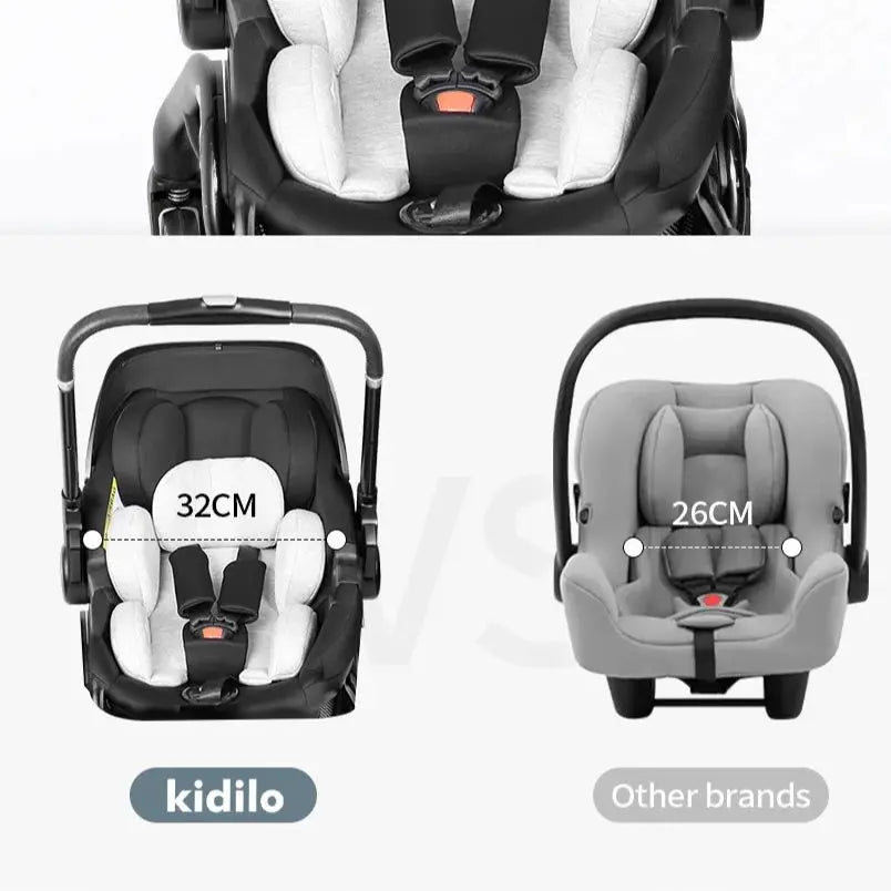Kidilo™ 3-in-1 Baby Car Seat Stroller