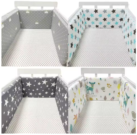SnugNest™ Thick Cotton Baby Crib Bumpers