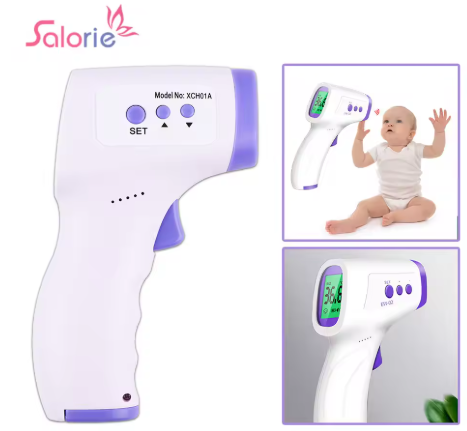 Non-Contact Infrared Thermometer – Digital Display Forehead & Ear, Fever Detection for Kids & Adults