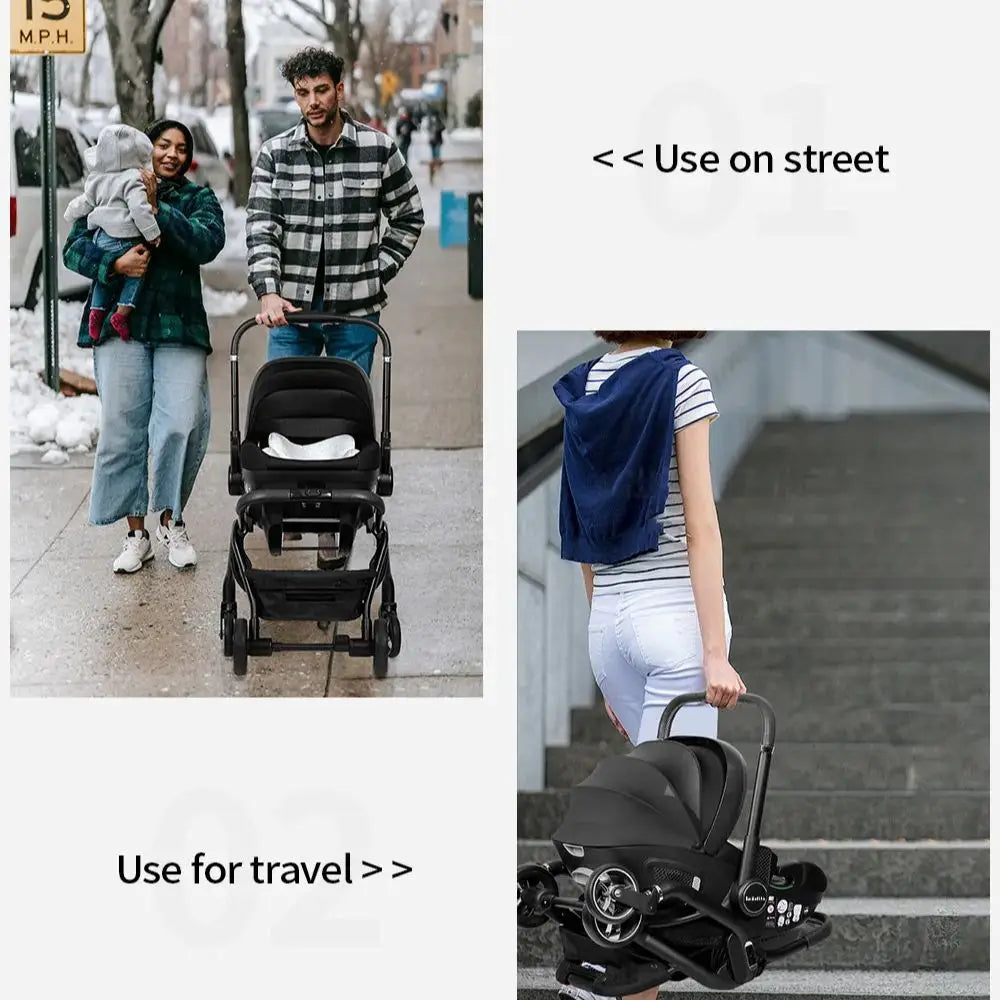 Kidilo™ 3-in-1 Baby Car Seat Stroller