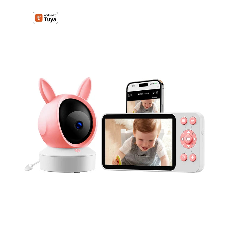 DANMINI™ 5-Inch HD Smart Baby Monitor (C8B)