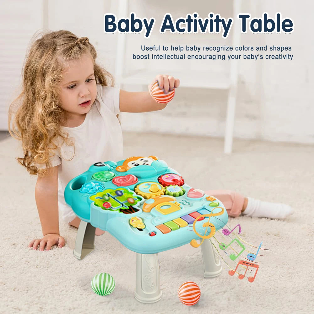 FunStep™ 5-in-1 Baby Walker – Activity Board, Play Table & Scooter for 0–2Y
