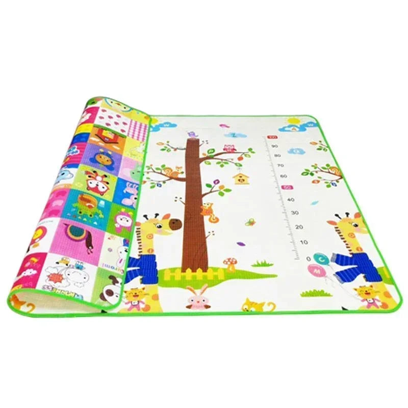 PlayNest™ Foldable Baby & Kids Play Mat – Soft, Educational, Double-Sided Foam Rug
