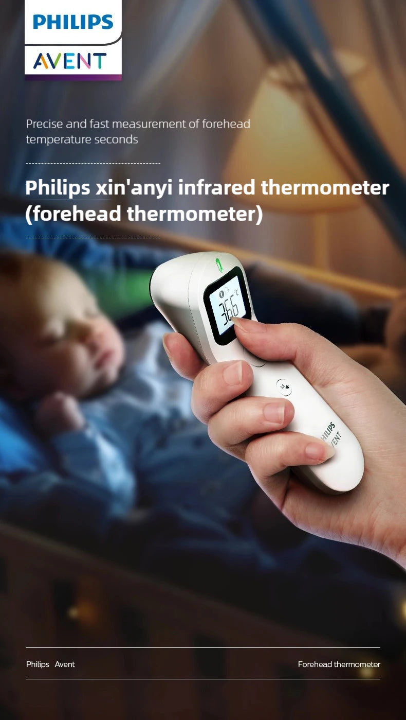 Philips Avent™ Infrared Forehead Thermometer – Non-Contact Digital Temperature Reader for Babies & Adults