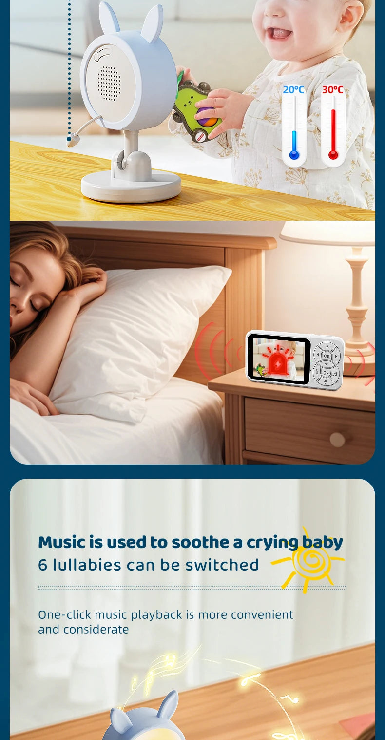 DANMINI™ 3.5" IPS Color Video Baby Monitor (C4L)
