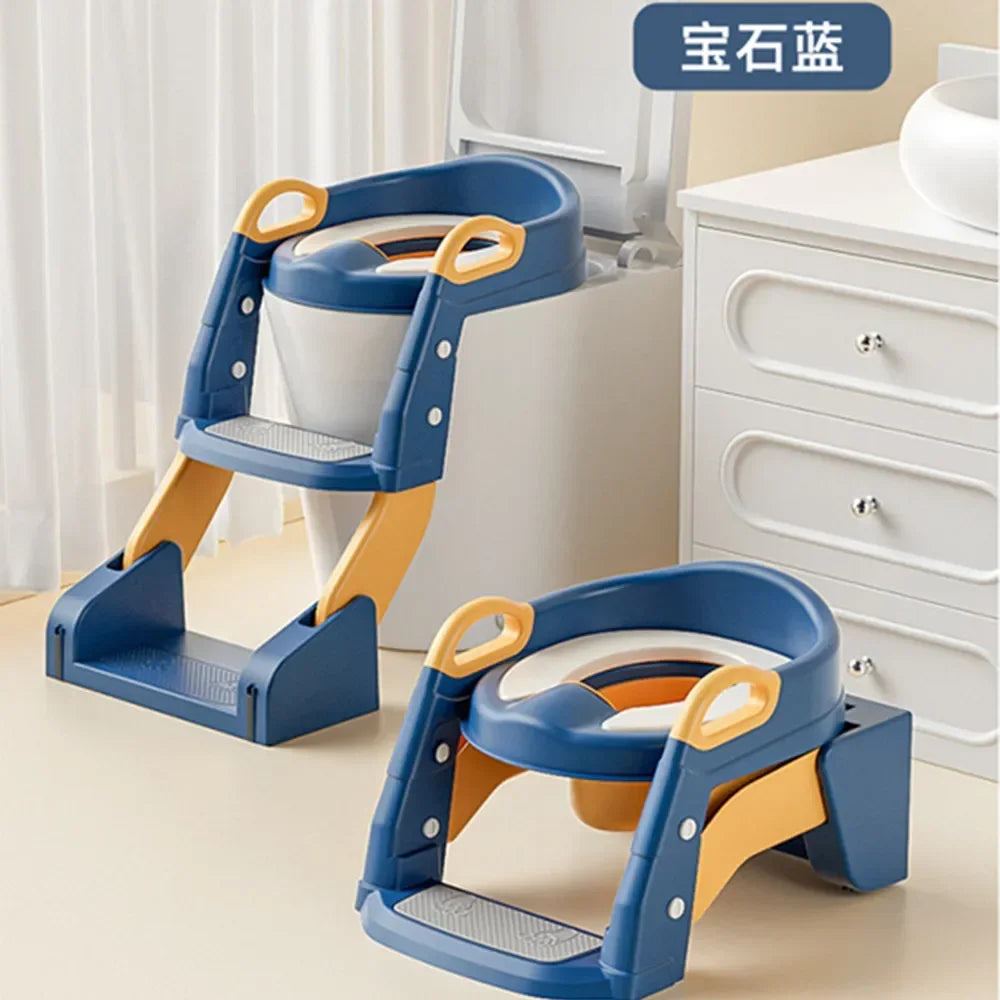 EasyPot™ Folding Baby Potty Training Seat with Step Stool Ladder – Portable Travel Toilet