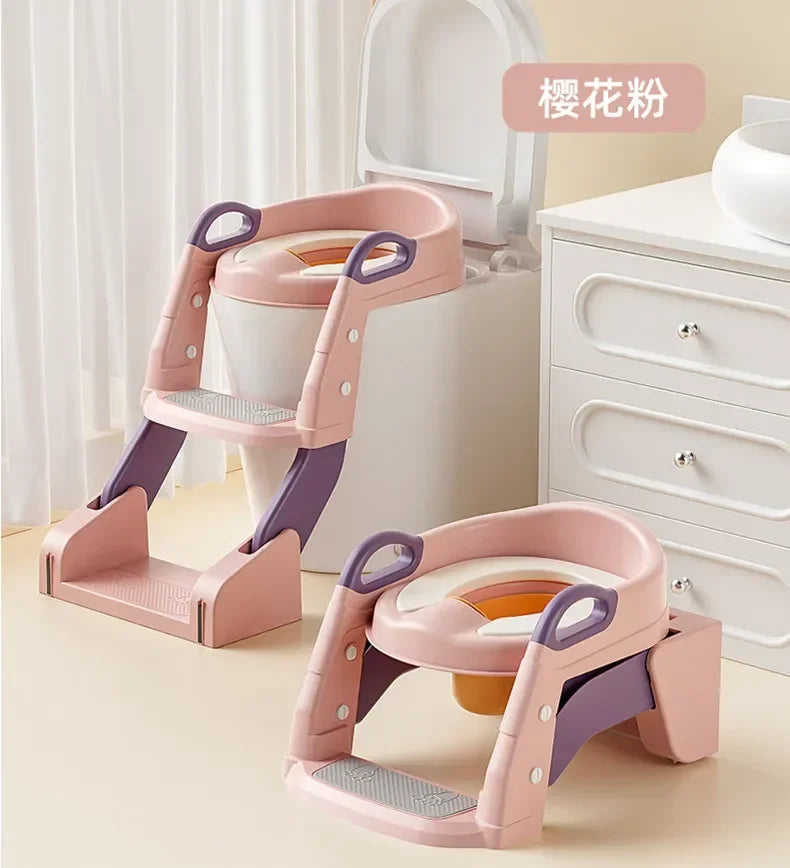 EasyPot™ Folding Baby Potty Training Seat with Step Stool Ladder – Portable Travel Toilet
