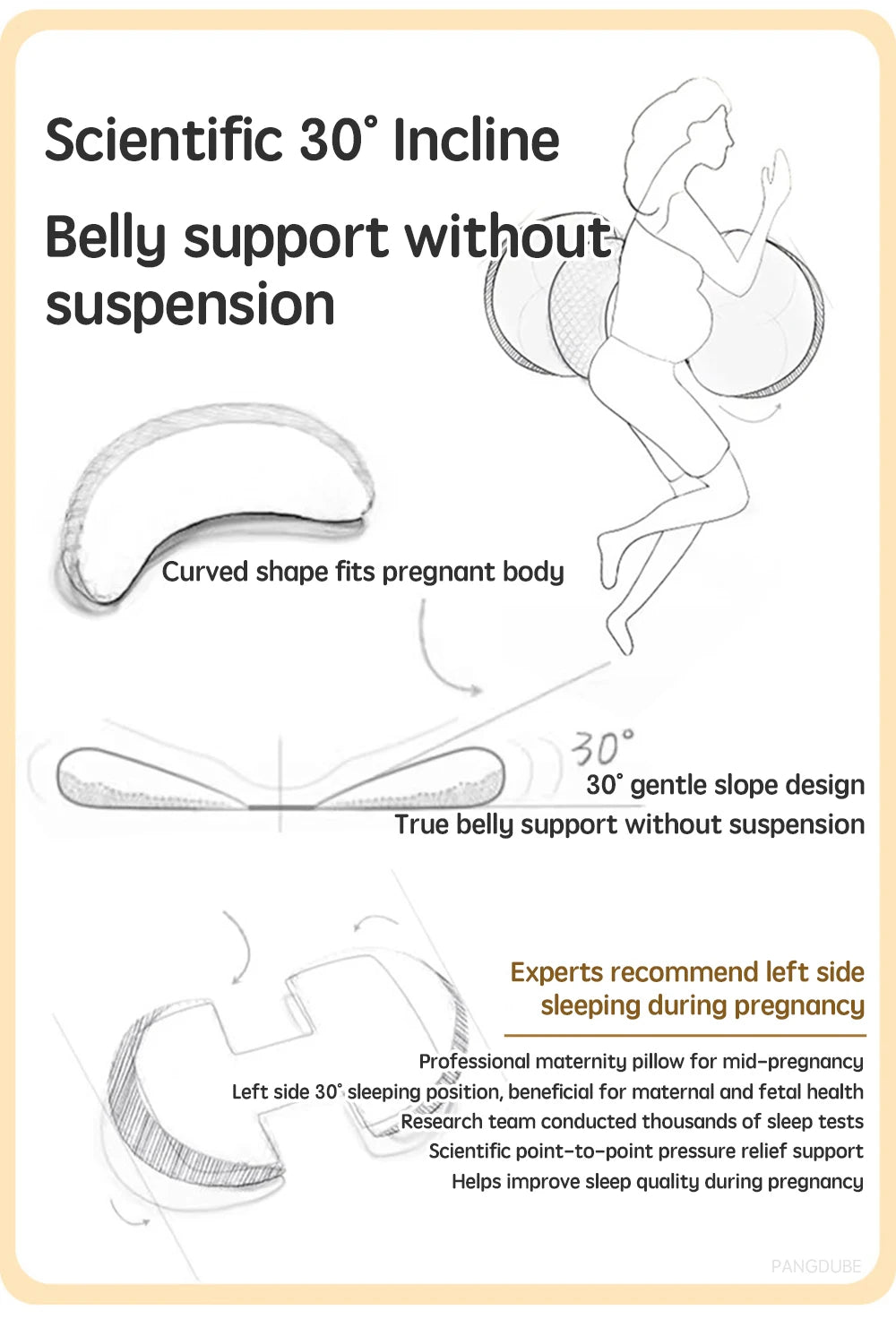Adjustable Pregnancy Body Pillow