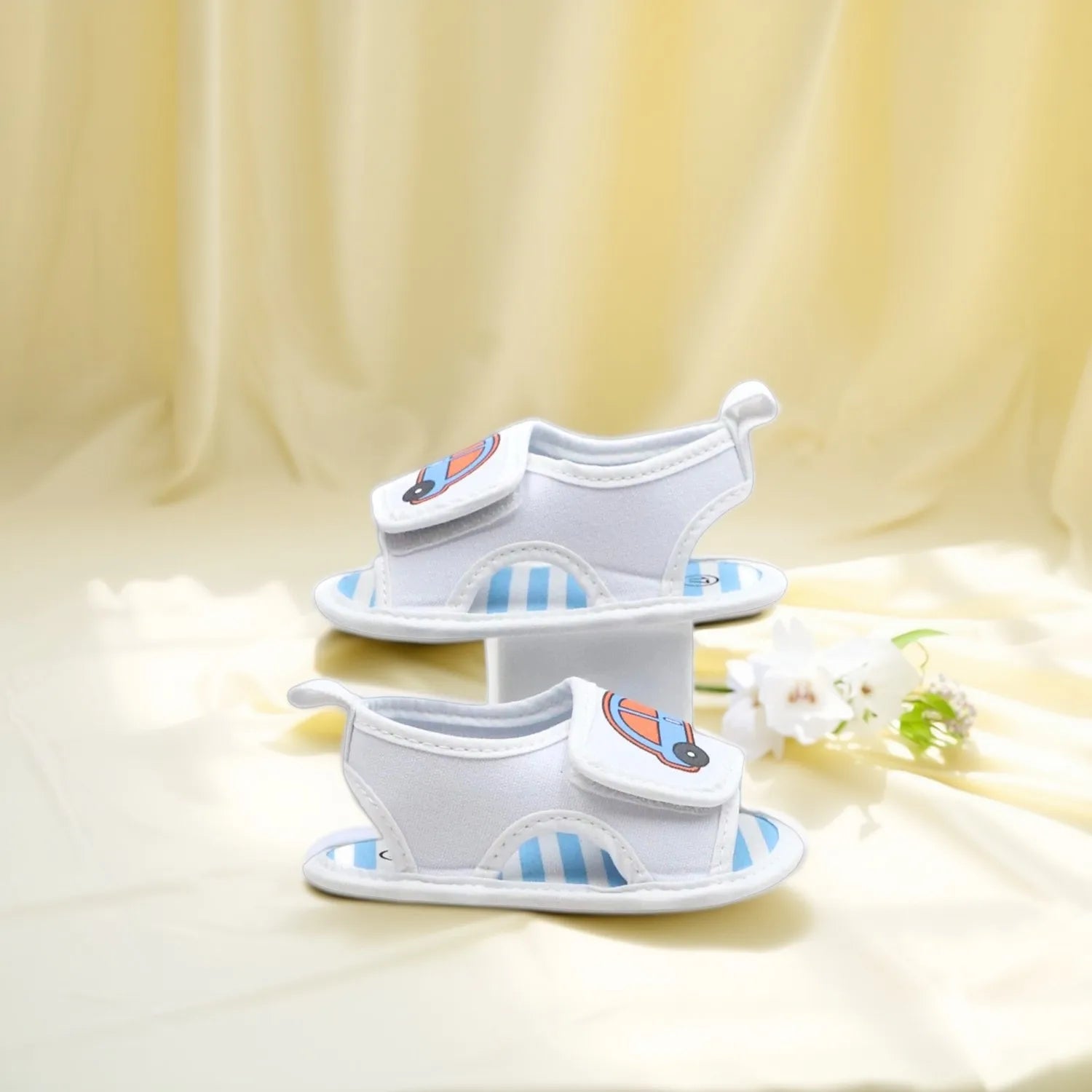 Baby First Walkers – Soft Cartoon Anti-Slip Hook & Loop