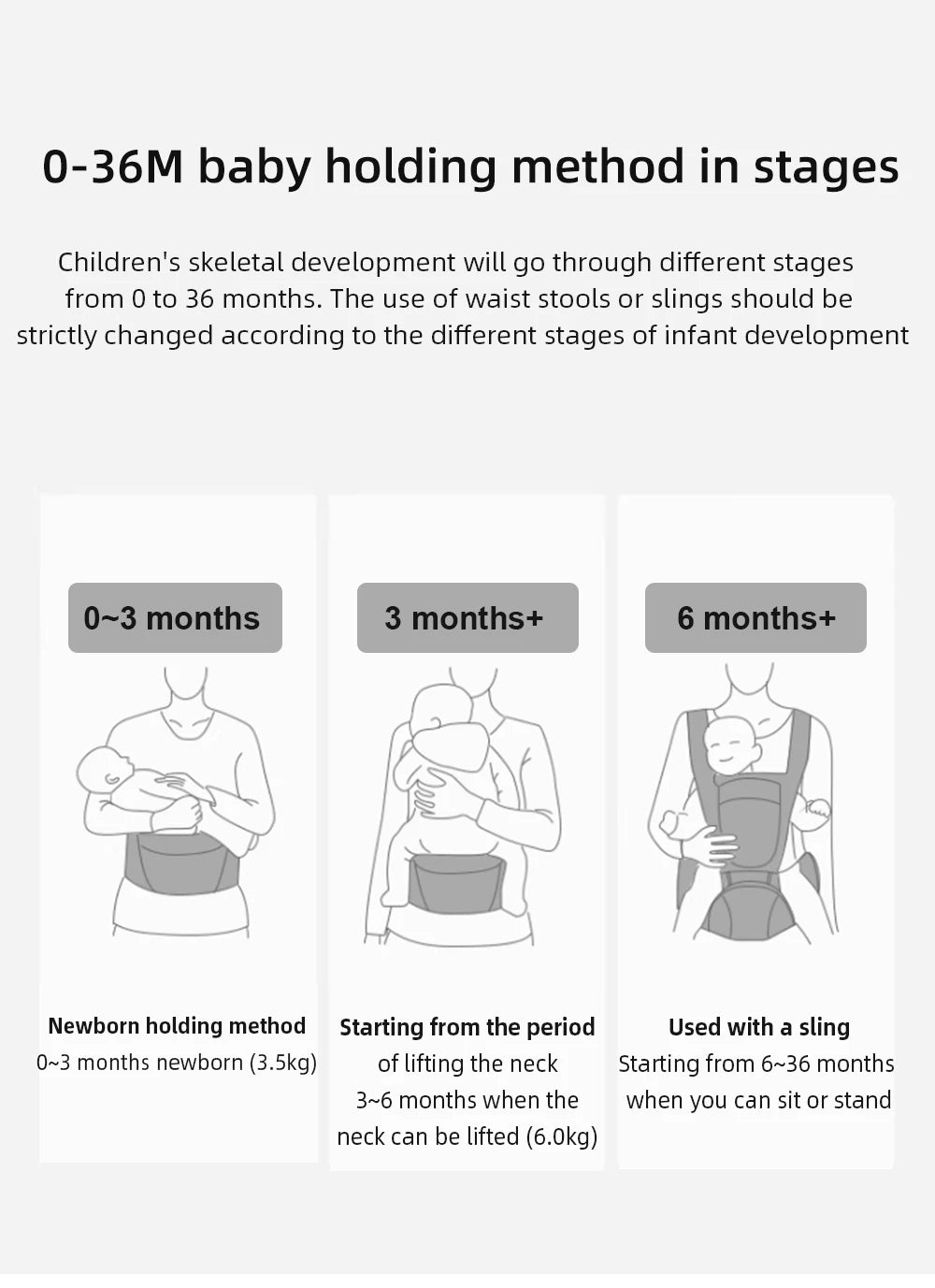 6-in-1 Ergonomic Baby Carrier Hip Seat – Comfort Carry