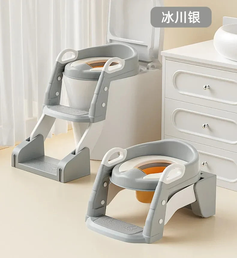EasyPot™ Folding Baby Potty Training Seat with Step Stool Ladder – Portable Travel Toilet