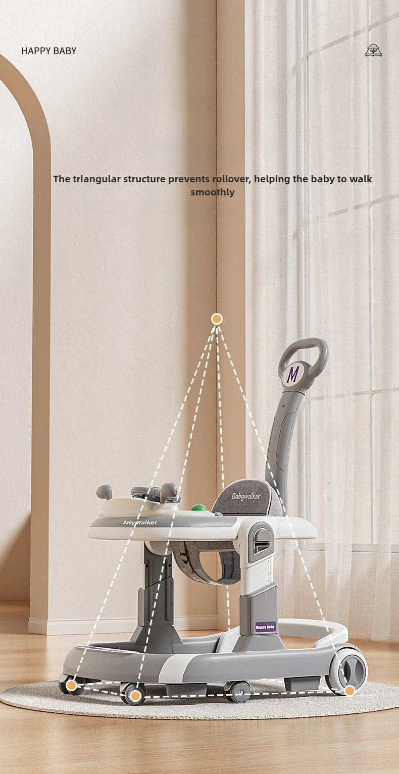 SafeStep™ Foldable Baby Walker – Ergonomic 4-Wheel Walker with Safety Features