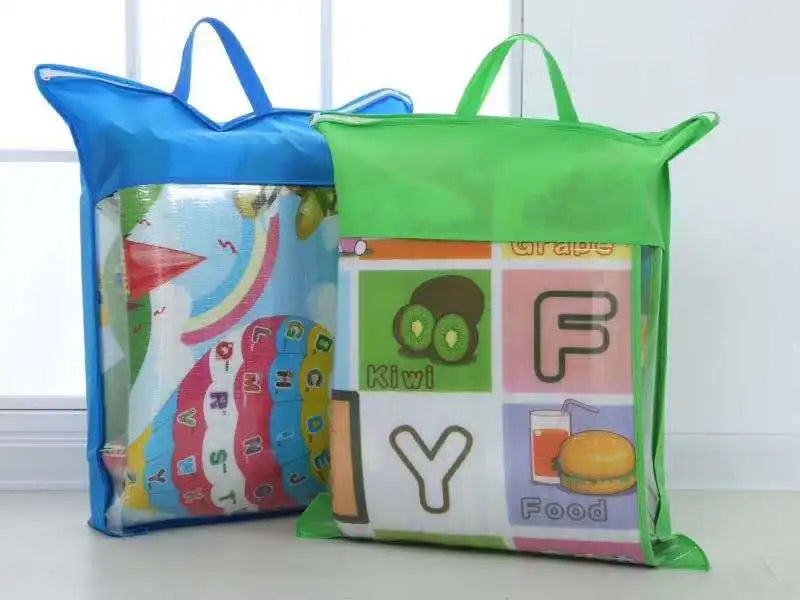 ComfyPlay™ Cartoon Baby Play Mat – Large Foldable EPE Foam Rug, Non-Toxic & Safe